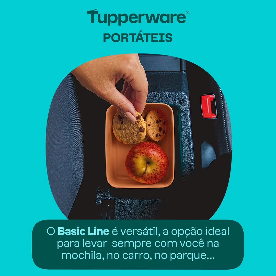 Pote Hermético Basic Line Tupperware 160ml Bordô - Image 3