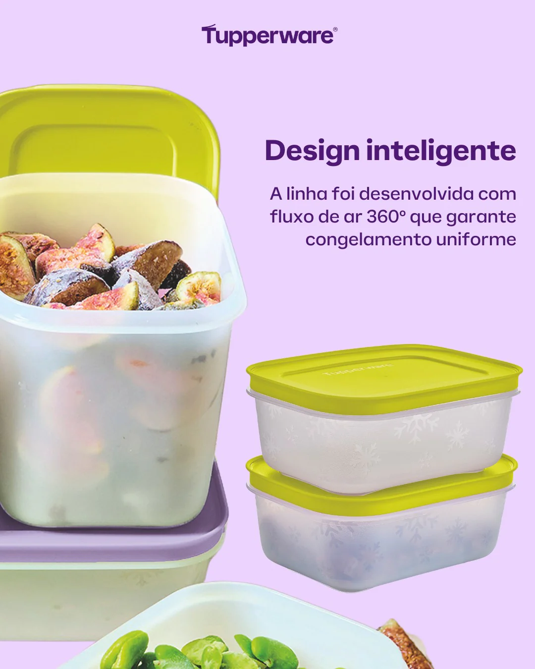 Pote Hermético para Congelamento Tupperware Freezer Line Verde Margarita 1,1L - Image 4